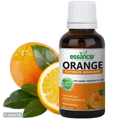 Orange Essential Oil For Hair, Face, Soap Making, Fragrance, Dark Circles, Skin Whitening and Lightening, Dark Spots Diffuser  Aromatherapy. 100% Natural, Undiluted, Pure  Therapeutic Grade Essentia-thumb0