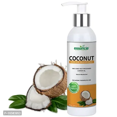 Coconut Carrier Oil For Hair Growth, Skin Care, Face Care, Dandruff, Skin Lightening  Dark Circles. 100% Natural, Organic,  Pure Cold Pressed Carrier Oils.