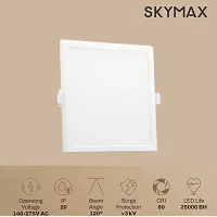 Skymax Standard Square Ceiling Conceal Slim Recessed Panel LED Light 12 Watts Combo, Pack Of 2-thumb1
