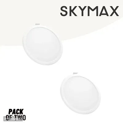 Skymax Standard Round Ceiling Conceal Slim Recessed Panel LED Light 18 Watts Combo, Pack Of 2
