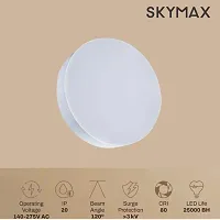 Standard Round Surface Ceiling Panel Led Light Cool Day White 6 Watts Combo,Pack of 2-thumb1