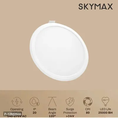 Standard Round Ceiling Conceal slim recessed panel Led Light Warm White 3 Watts Combo,Pack of 2-thumb4