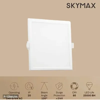 Standard Square Ceiling Conceal slim recessed panel Led Light Natural White 3 Watts Combo,Pack of 2-thumb2