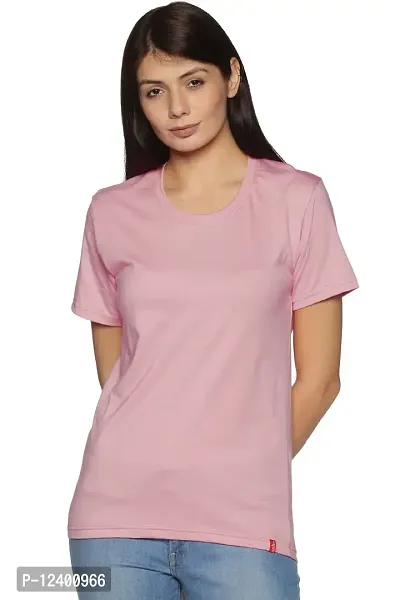 FREZZL Women's Regular T-Shirt (Medium, Pink)-thumb0