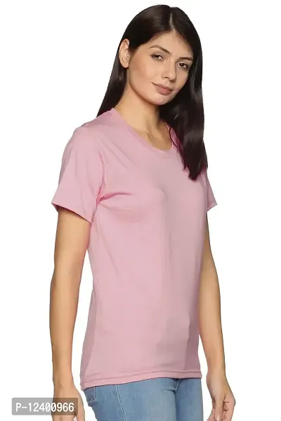 FREZZL Women's Regular T-Shirt (Medium, Pink)-thumb3