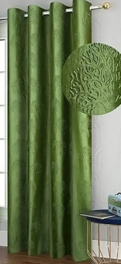 Buy Vervique Window Curtains 5 Feet Long | High Tenacity Yarn Polyester  Punch Curtains | Premium Screens For Home Office | Prada For Living Room  Bedroom | Dust Repellent (Green, 2Pc) - Lowest price in India| GlowRoad