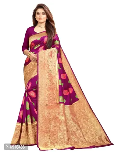 banarasi jacquard saree with blouse piece