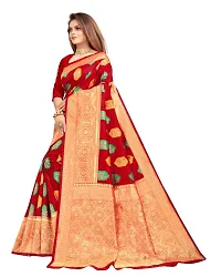 banarasi jacquard saree with blouse piece-thumb1