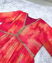 Fancy Georgette Ethnic Gowns With Dupatta For Women-thumb4