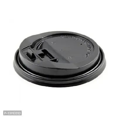 Biodis Kraft Paper Cup 250 ML with Black LID (Pack of 50)-thumb3