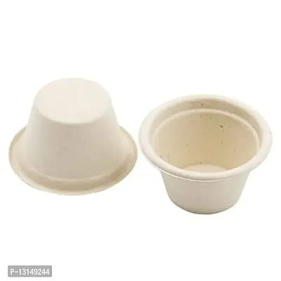 Biodis Sugarcane Bagasse Cup - Round Shape - 60 ML (Pack of 200)-thumb2