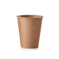 Biodis Kraft Paper Cup 250 ML with Black LID (Pack of 50)-thumb1