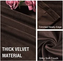 HG DECOR Premium Soft Thick Velvet Room Darkening Curtains for Bedroom / Living Room - 1 Piece-thumb4