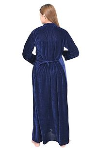 Classic Velvet Embroidered Nighty for Women-thumb3