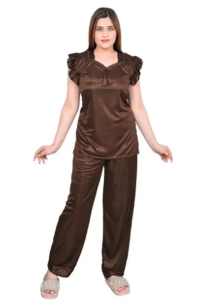 Stylish Stain Night suit For Women