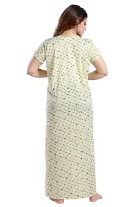 ENDRILLA Trending Embroidery Floral Print Nighty/Maxi/Sleepwear In Hosiery Fabric For Girls And Women .-thumb4
