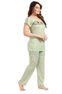 Fancy Cotton Printed Nightdress For Women-thumb1