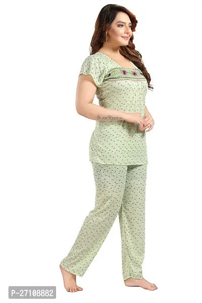 Fancy Cotton Printed Nightdress For Women-thumb2