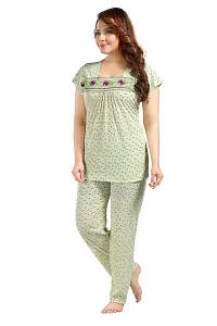 Fancy Cotton Printed Nightdress For Women-thumb3
