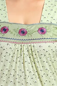 Fancy Cotton Printed Nightdress For Women-thumb4