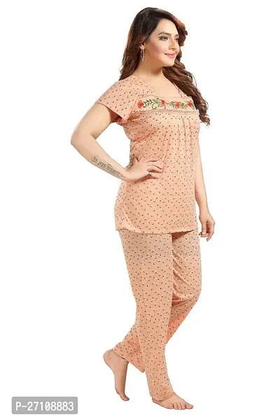 Fancy Cotton Printed Nightdress For Women-thumb5