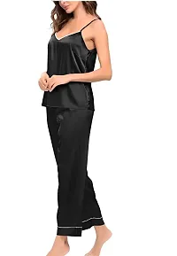 Trendy Satin Cami Night Suit For Women-thumb3