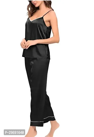 Trendy Satin Cami Night Suit For Women-thumb4