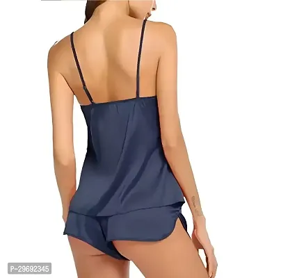 Trendy Satin Cami Night Suit For Women-thumb4