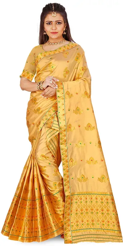 Hot Selling Polyester Saree with Blouse piece 