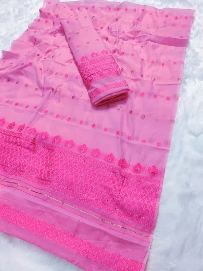 Must Have Cotton Blend Saree with Blouse piece 