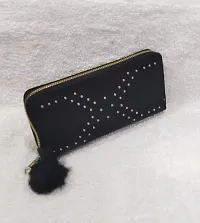 Combo of 2 Wallet  , Long Wallet with small dot Wallet, |Wallet with Multiple Card holder , Dot design may very,Black_Black-thumb1
