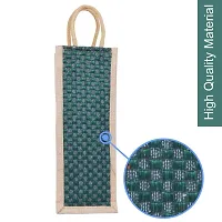 Jute Water Bottle Covers Eco-Friendly  Carry Bags with Reinforced Handles.Multicolour,Set of 2-thumb1