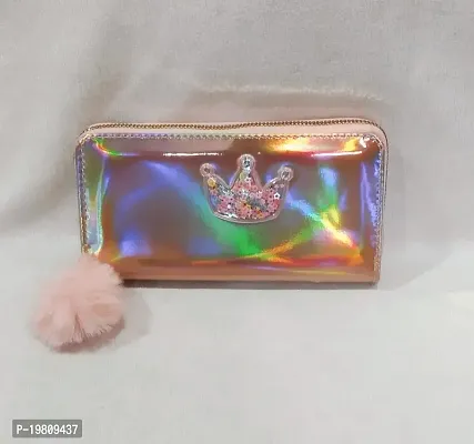 Latest Wallet for Women Shiny Long Phone Clutch Purse Ladies Card Holder(Front tag as per maket available)