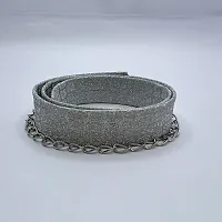 Trendy Waist Hip Belt Silver Color Adjustable Kamarband For Saree, Traditional And Western Wear-thumb1