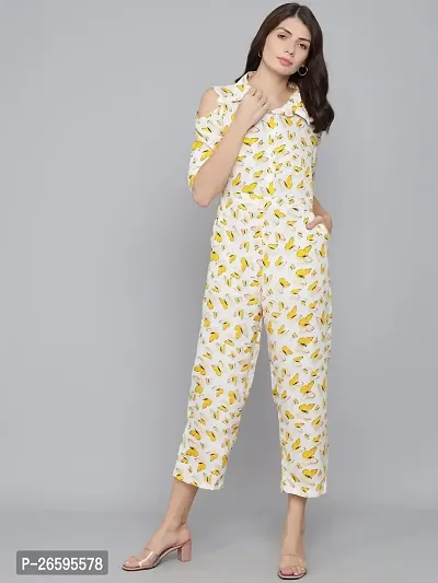 Classy Butterfly Printed Jumpsuit For Women-Jumpsuits For Women