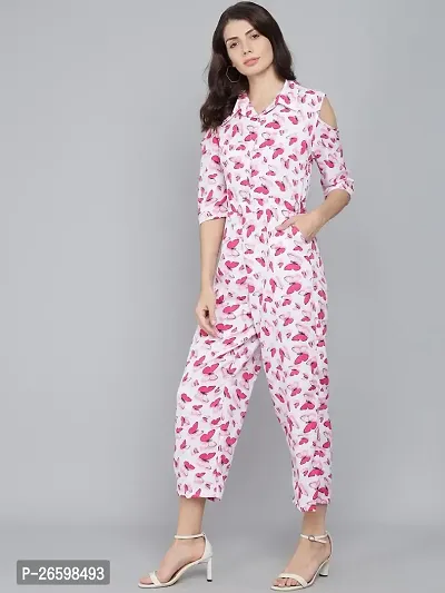 Classy Butterfly Printed Jumpsuit For Women-Jumpsuits For Women-thumb2