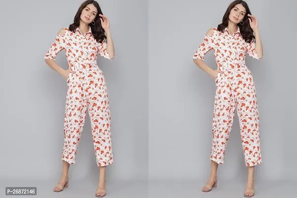 Women Butterfly Printed Jumpsuit - Jumpsuit For Women-Pack of 2-thumb0