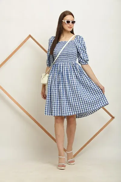 Dazzler Women and Checked Midi Dress