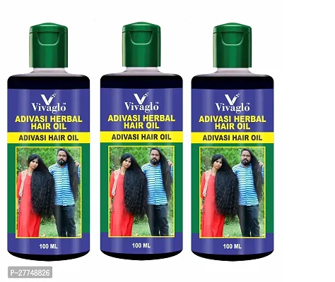Adivasi Herbal Hair Oil | Adivasi Hair Growth Oil Jadibutti Hair Oil Pack of 3-thumb0