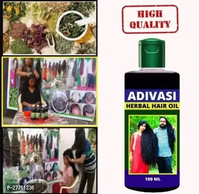Adivasi Sanjivani Ayurvedic hair Regrowth oil for hair fall control Hair Oil  (100 ml)-thumb0