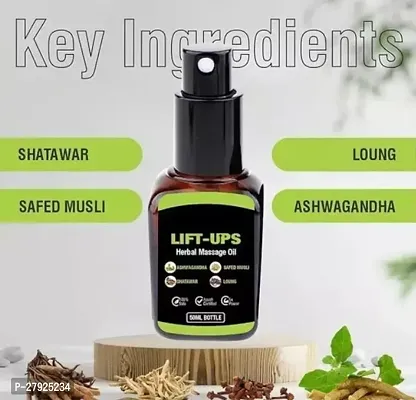 Lift UP Oil Herbal Massage for Men with Ashwagandha, Loung, Safed Musli, Shatawar-thumb0