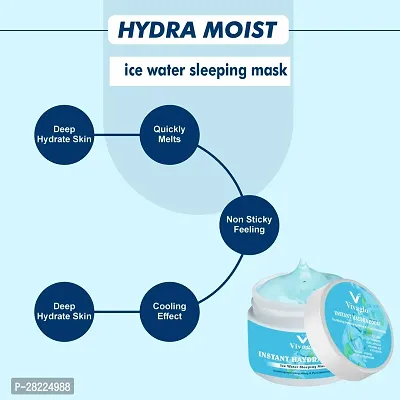 Hydra Moist Ice Water Sleeping Mask for Intense Moisturizing and Skin Strengthening pack of 1-thumb4