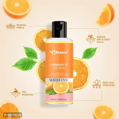 FEZORA  Vitamin C  Niacinamide | For Brighter Glow | For All Skin Types Face Wash  (100 ml)-thumb3