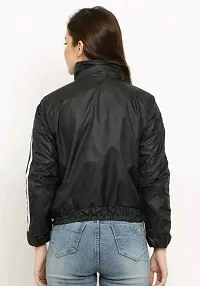 Stylish Designer Women Jackets  In Side Fur --BLACK-thumb3
