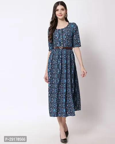 Trendy Cotton Blend Dress For Women-thumb3