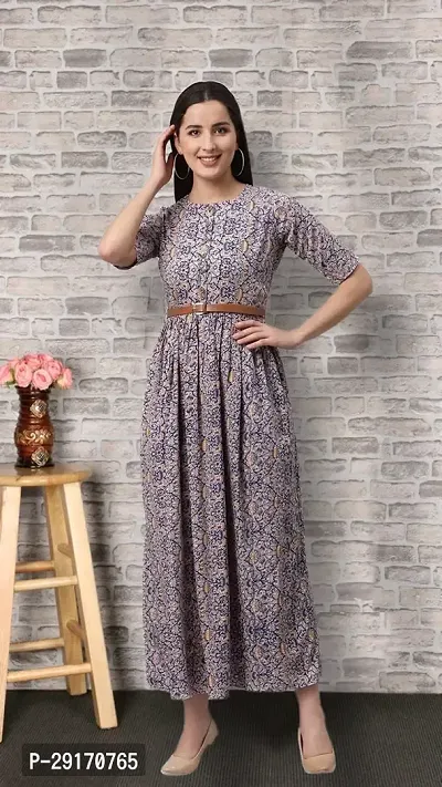 Trendy Cotton Blend Dress For Women