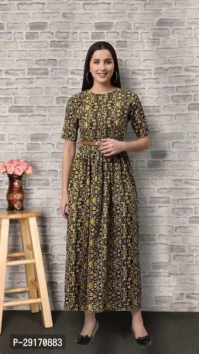 Trendy Cotton Blend Dress For Women-thumb0