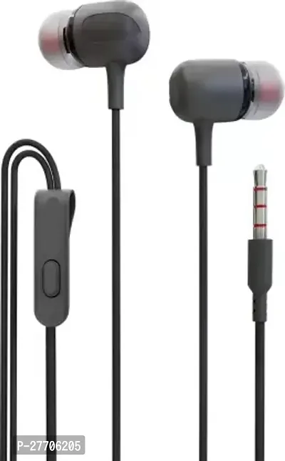 Fono Mobiles  Wired - 3.5 Mm Single Pin In-Ear Earphone With Microphone  In Black Colour