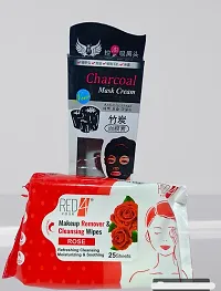 Charcoal Peel-Off Mask  Latest Makeup Remover and Cleansing Face Wipes-thumb3