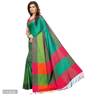 Cotton Silk Saree with Blouse piece-thumb3